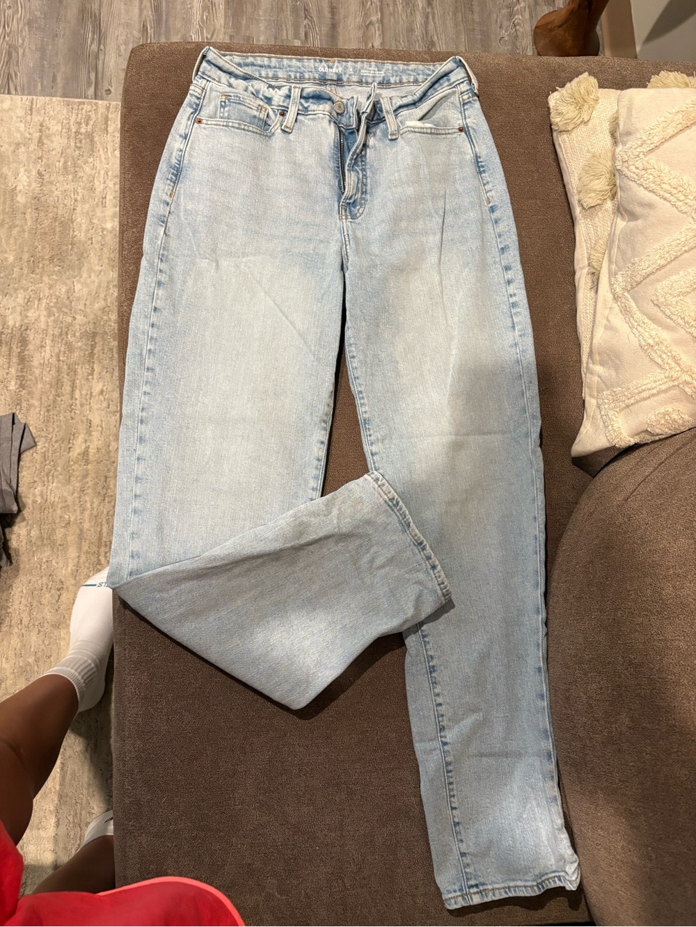 Old Navy Light Blue Straight Leg Jeans